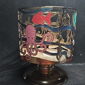 Bath And Body Works Ocean-Themed Candle Holder with Octopus Design